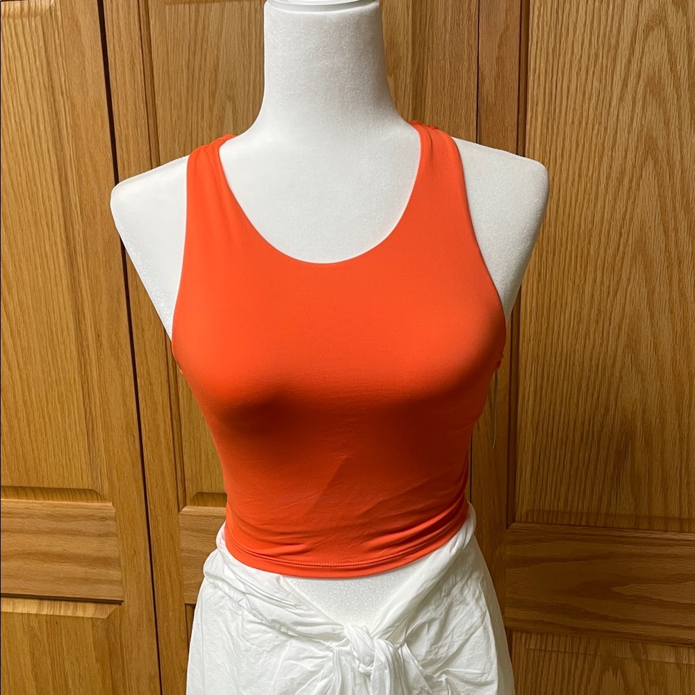 Aqua Eve Orange Racerback Swim or Workout Top